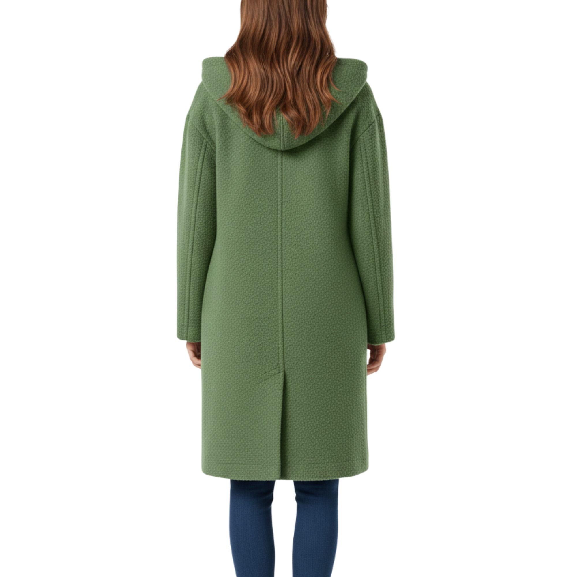 Fall Highland Wool Coat | Longline Straight Silhouette with Button Front, Oversized Sleeves & Structured Design, Fall Layering Essential for Women