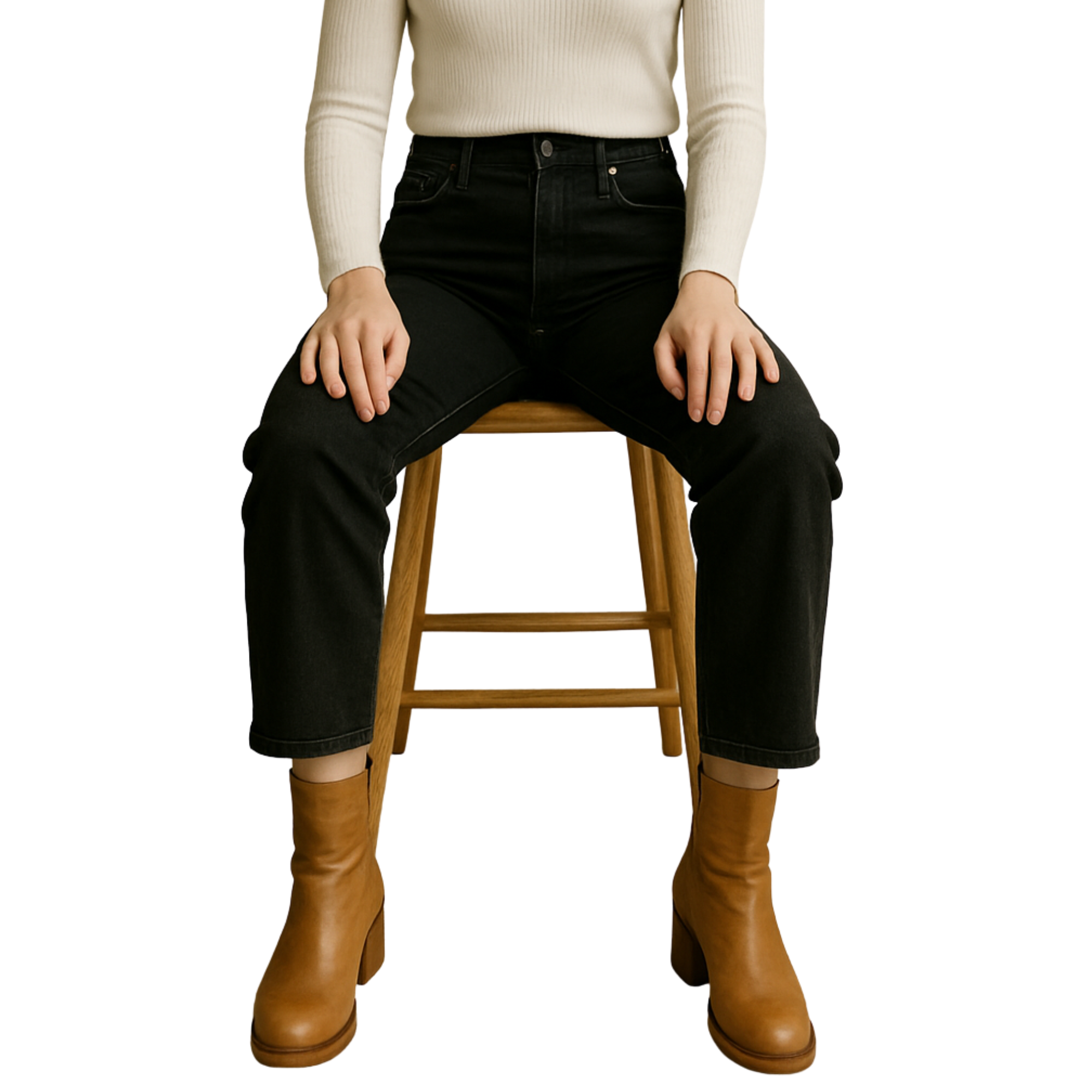 Fall Block Heel Mid Boots | Faux Leather Mid-Calf Boots with Square Toe, Side Zipper & Stitched Panels for Autumn Layering, Stylish Seasonal Footwear